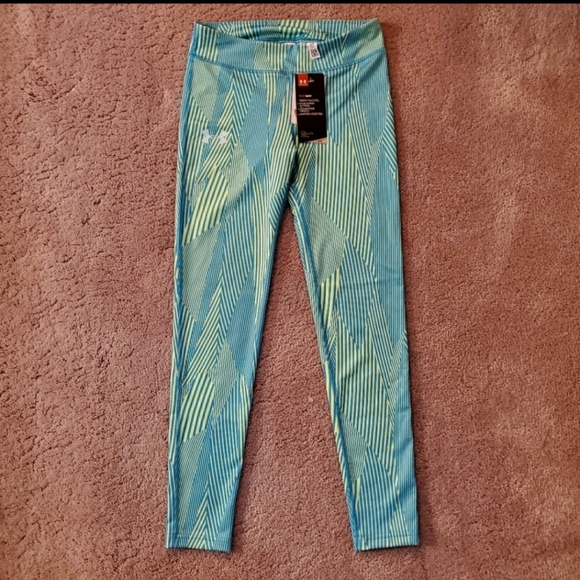 Under Armour Girls Heat Gear Leggings M NWT - Picture 1 of 3